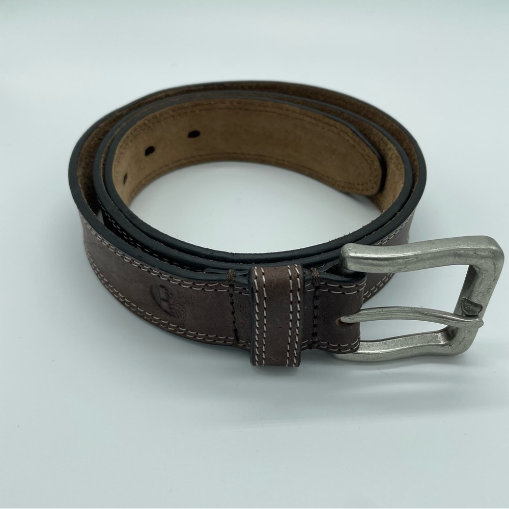 Timberland Brown Genuine Leather Belt